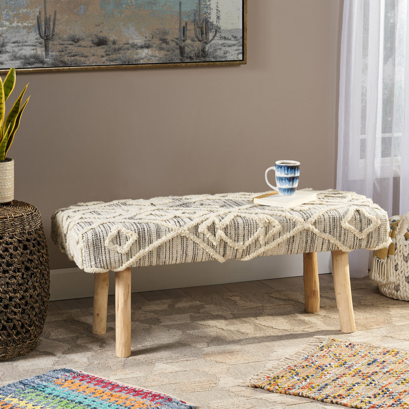 Union Rustic Odum Upholstered Bench Reviews Wayfair